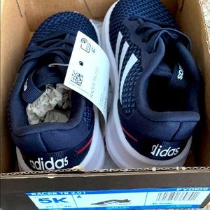 Toddler navy blue adidas sneakers. NWT size 5k